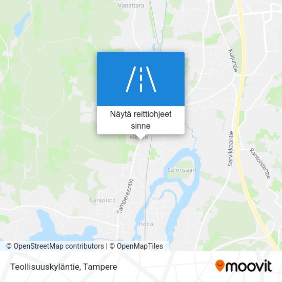 Teollisuuskyläntie kartta
