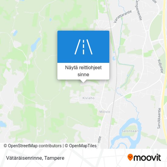 Vätäräisenrinne kartta