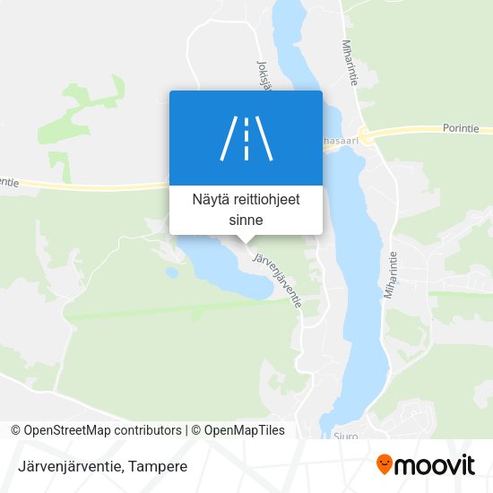Järvenjärventie kartta