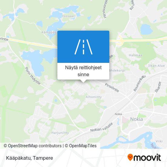 Kääpäkatu kartta