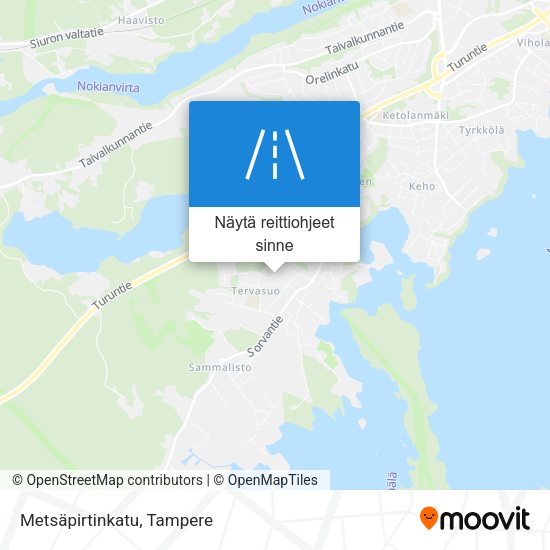 Metsäpirtinkatu kartta