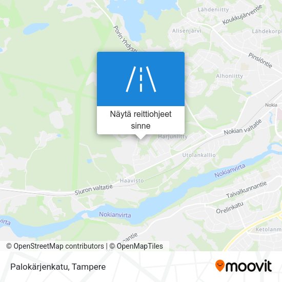 Palokärjenkatu kartta