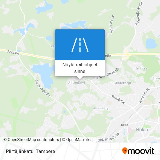 Piirtäjänkatu kartta