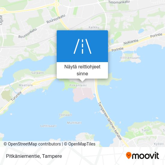 Pitkäniementie kartta