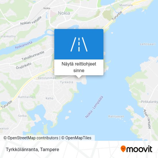 Tyrkkölänranta kartta