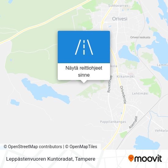 Leppästenvuoren Kuntoradat kartta