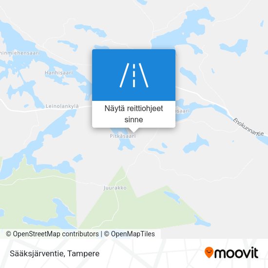 Sääksjärventie kartta