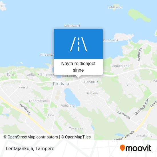 Lentäjänkuja kartta
