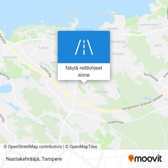 Nastakehrääjä kartta