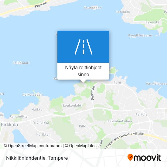 Nikkilänlahdentie kartta