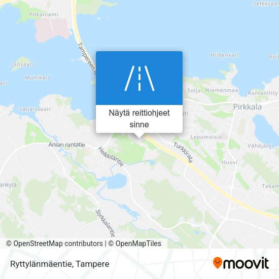 Ryttylänmäentie kartta