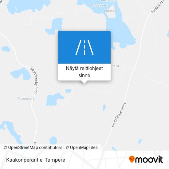 Kaakonperäntie kartta