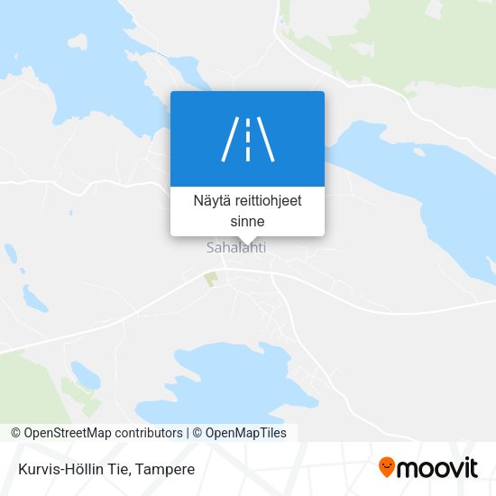 Kurvis-Höllin Tie kartta