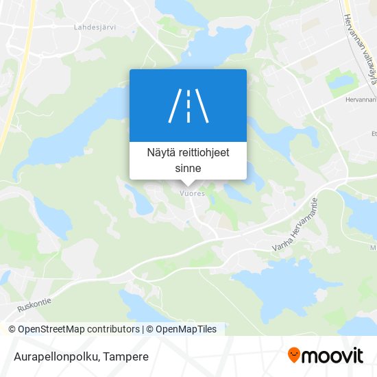 Aurapellonpolku kartta