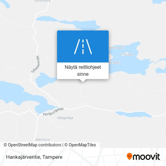 Hankajärventie kartta