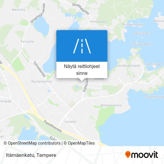 Itämäenkatu kartta