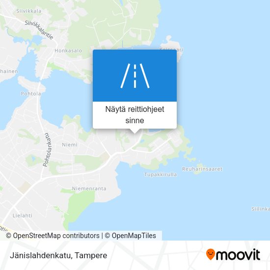 Jänislahdenkatu kartta