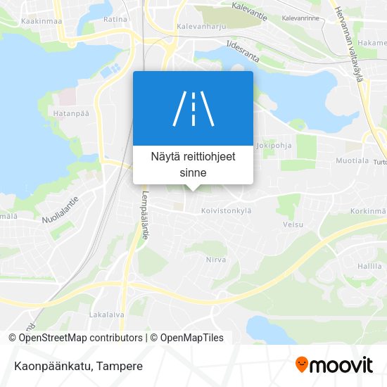 Kaonpäänkatu kartta