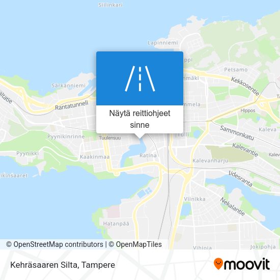 Kehräsaaren Silta kartta