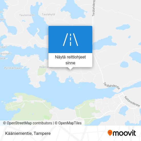 Kääniementie kartta