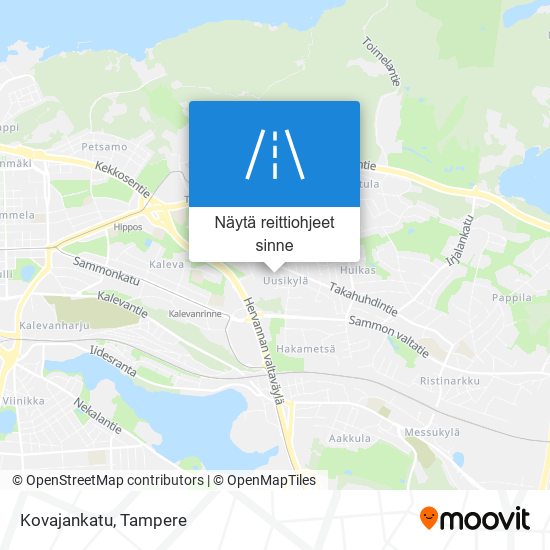 Kovajankatu kartta