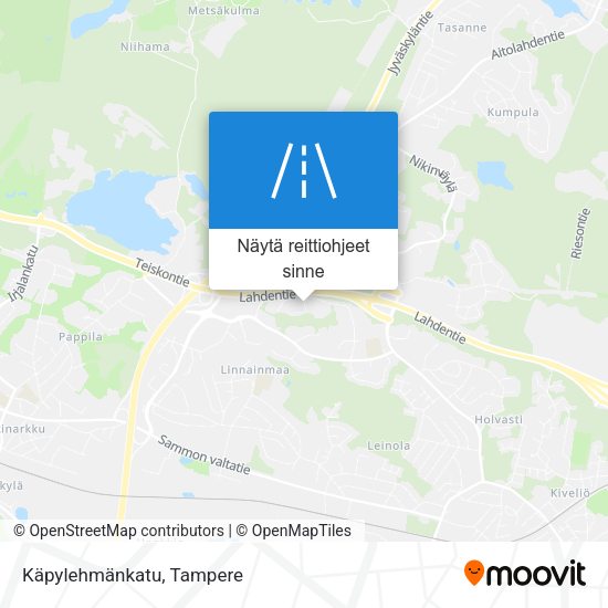Käpylehmänkatu kartta