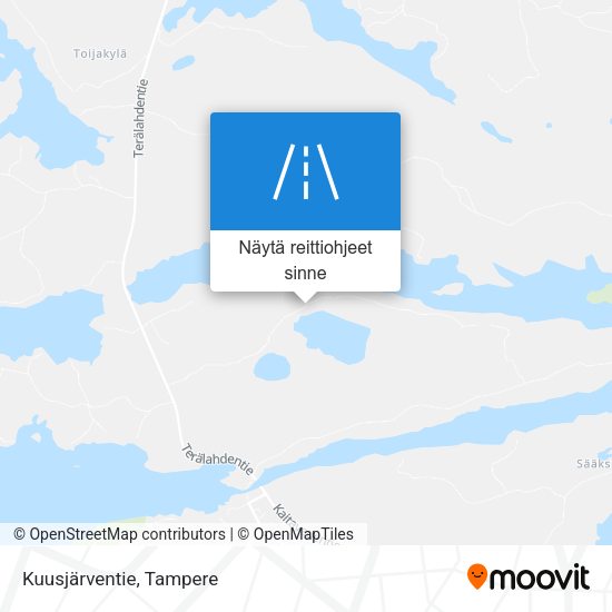 Kuusjärventie kartta