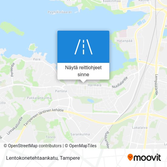 Lentokonetehtaankatu kartta