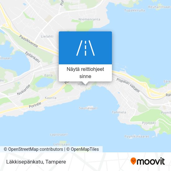 Läkkisepänkatu kartta