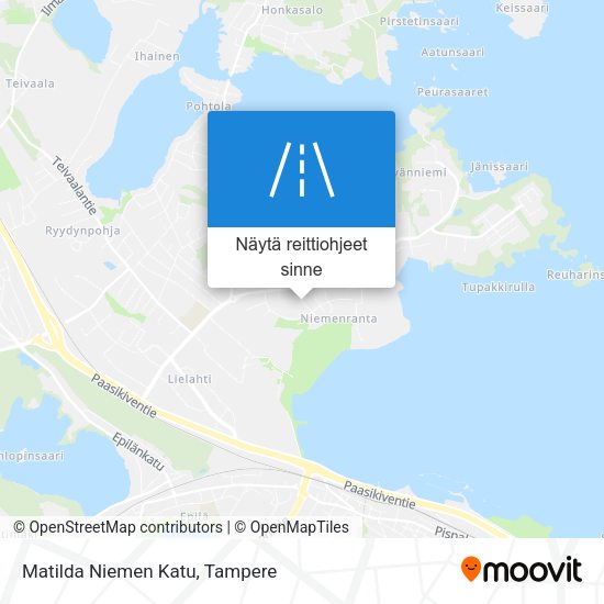 Matilda Niemen Katu kartta
