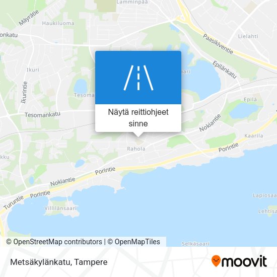 Metsäkylänkatu kartta