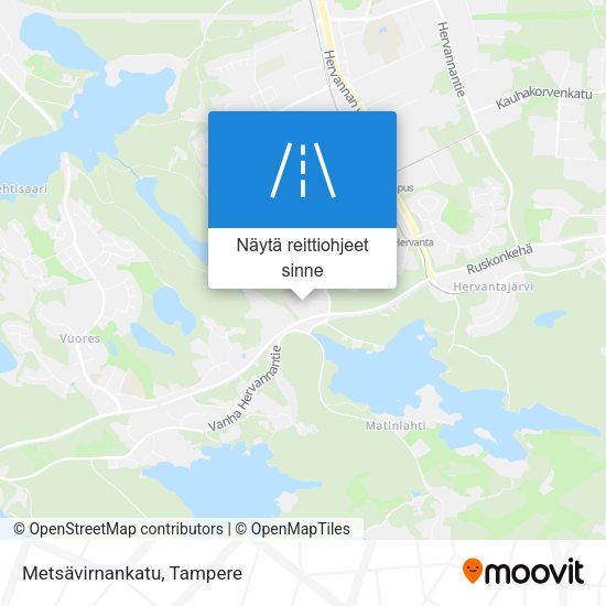 Metsävirnankatu kartta