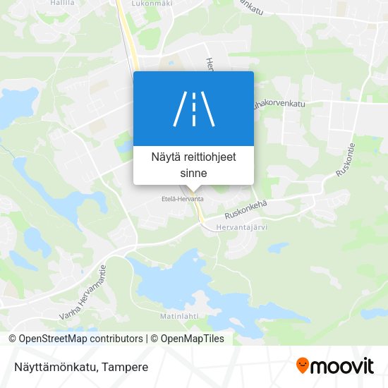 Näyttämönkatu kartta