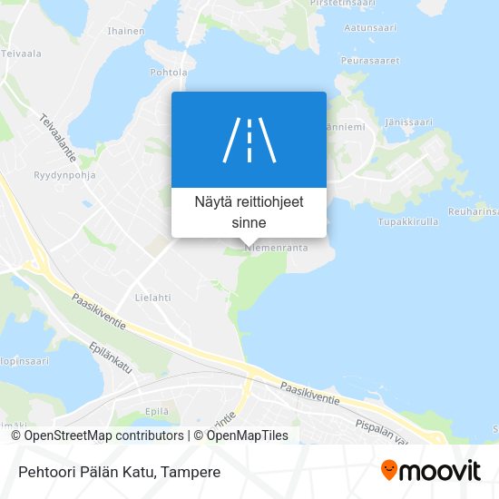 Pehtoori Pälän Katu kartta