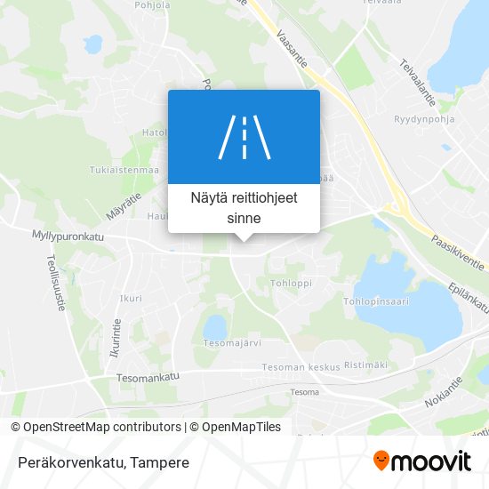 Peräkorvenkatu kartta