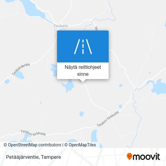Petääjärventie kartta