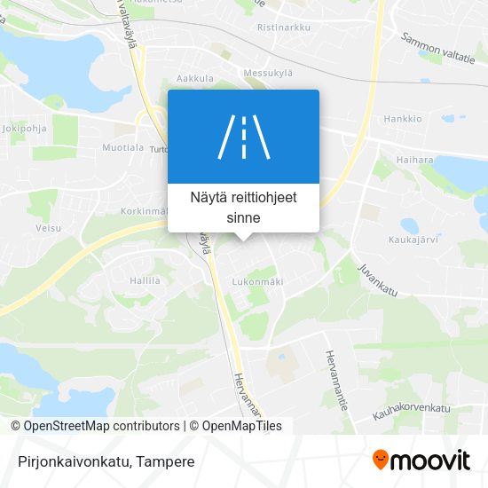 Pirjonkaivonkatu kartta