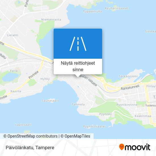 Päivölänkatu kartta