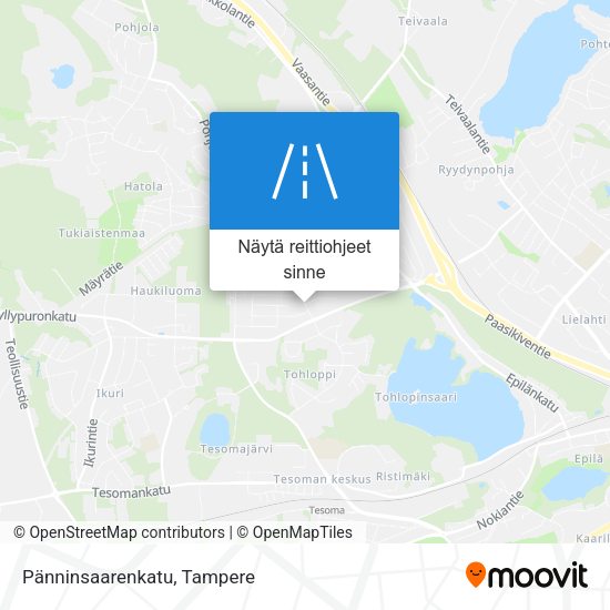 Pänninsaarenkatu kartta