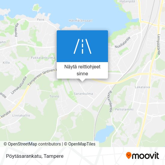 Pöytäsarankatu kartta