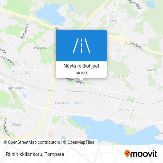 Riihinikkilänkatu kartta