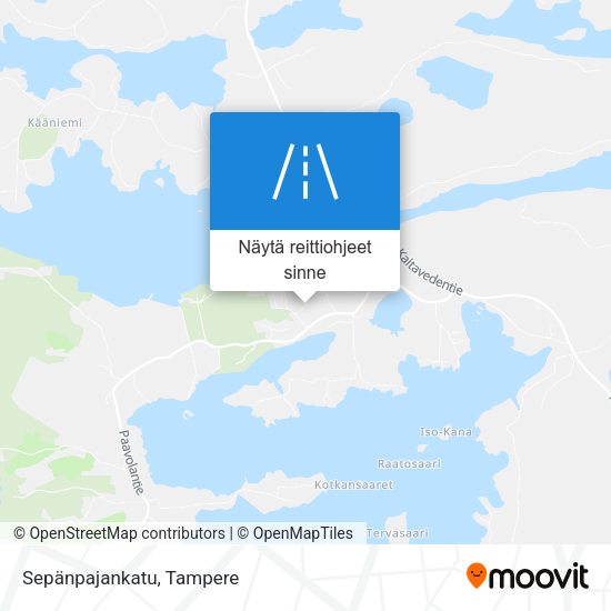 Sepänpajankatu kartta