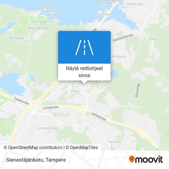 Sienestäjänkatu kartta