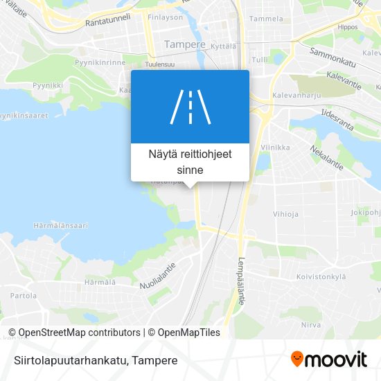 Siirtolapuutarhankatu kartta