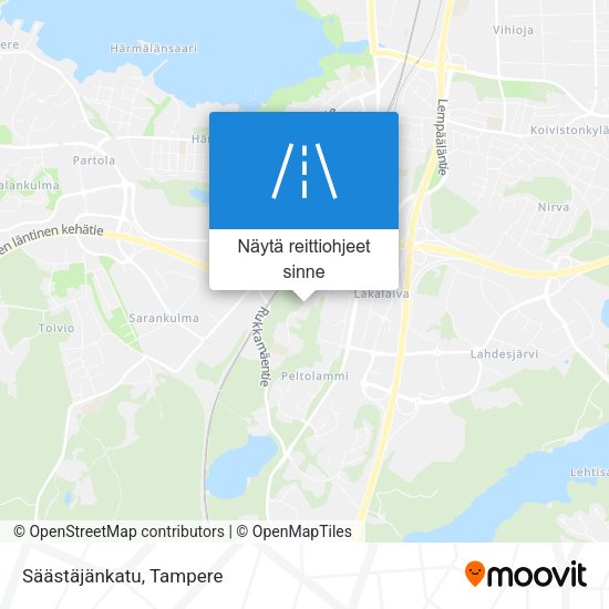 Säästäjänkatu kartta