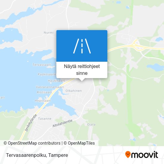 Tervasaarenpolku kartta