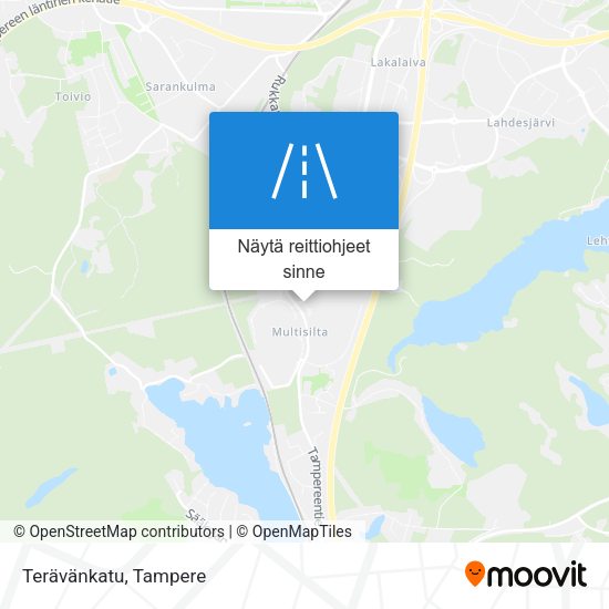 Terävänkatu kartta
