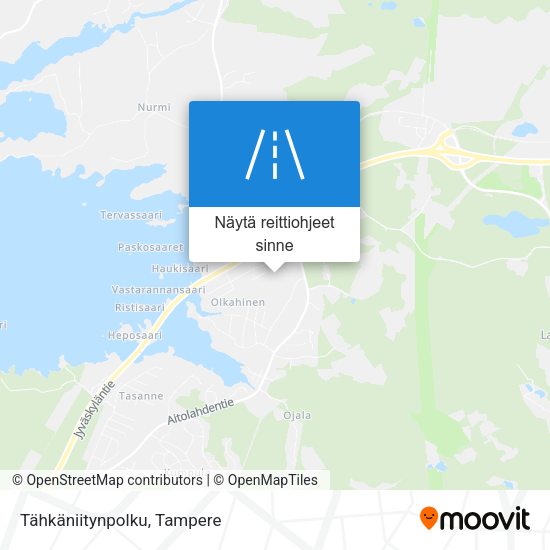Tähkäniitynpolku kartta