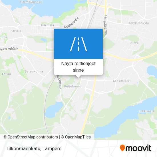 Tilkonmäenkatu kartta