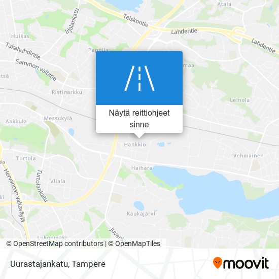 Uurastajankatu kartta